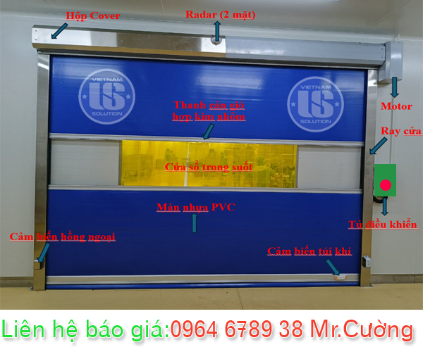 cấu tạo cửa cuốn nhanh